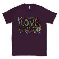 Plum i love teaching Classic Tee - CowhideDigitalArt