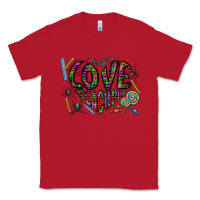 Red i love teaching Classic Tee - CowhideDigitalArt
