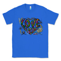 True Royal i love teaching Classic Tee - CowhideDigitalArt