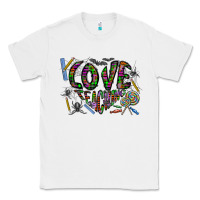 White i love teaching Classic Tee - CowhideDigitalArt