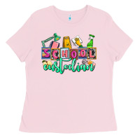 Bubblegum Pink school custodian Ladies Tee - AdoDesignShop