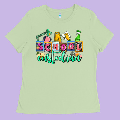 School Custodian Ladies Tee Designed By Adodesignshop