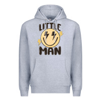 Heather Grey little man Premium Hoodie - MaliasSmallBusiness