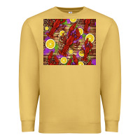 Antique Gold mardi gras crawfish and lemons Premium Sweatshirt - Jasminsmagicworld