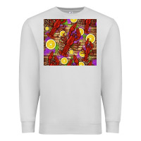 Dove Grey mardi gras crawfish and lemons Premium Sweatshirt - Jasminsmagicworld