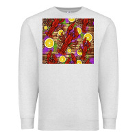 Oatmeal Heather mardi gras crawfish and lemons Premium Sweatshirt - Jasminsmagicworld