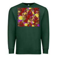 Sports Green mardi gras crawfish and lemons Premium Sweatshirt - Jasminsmagicworld