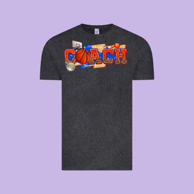 Vintage Tee basketball coach