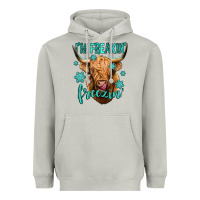 Moon Dust i'm freakin freezin long haired cow Heavyweight Hoodie - Jasminsmagicworld