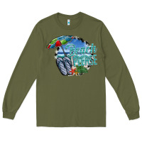 Army Green beach please Long Sleeve Tee - SublimationCraftShop