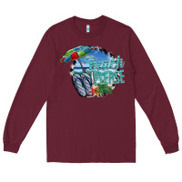 Burgundy beach please Long Sleeve Tee - SublimationCraftShop