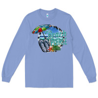 Colony Blue beach please Long Sleeve Tee - SublimationCraftShop