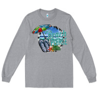 Heather Grey beach please Long Sleeve Tee - SublimationCraftShop