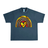 Midnight Navy softball rainbow Urban Heavy Tee - Zillion Design Studio