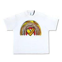 White softball rainbow Urban Heavy Tee - Zillion Design Studio