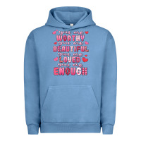 Pigment Pebble Blue you are worthy beautiful loved enough valentines Urban Hoodie - LillyAllenDesigns