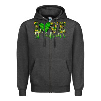 Charcoal Heather love st patrick s heart Zipper Hoodie - JahusDesignShop