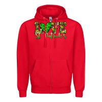 Red love st patrick s heart Zipper Hoodie - JahusDesignShop