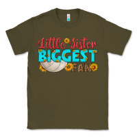 Army Green little sister biggest fan Classic Tee - HRA Design Shop