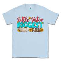 Dusty Blue little sister biggest fan Classic Tee - HRA Design Shop