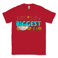 Red little sister biggest fan Classic Tee - HRA Design Shop