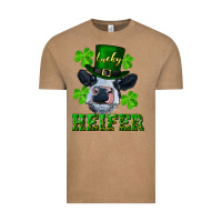 Vintage Coffee Lucky heifer Vintage Tee - RanaPortraitStore