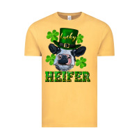 Vintage Mustard Lucky heifer Vintage Tee - RanaPortraitStore