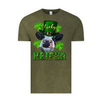 Vintage Olive Lucky heifer Vintage Tee - RanaPortraitStore