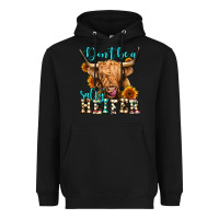 Black don't be a salty heifer long haired cow Heavyweight Hoodie - Jasminsmagicworld