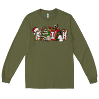 Army Green Faith Long Sleeve Tee - CowhideDigitalArt