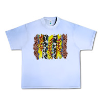 Grape Ice softball brushstroke Urban Heavy Tee - Zillion Design Studio
