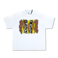 White softball brushstroke Urban Heavy Tee - Zillion Design Studio