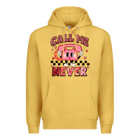 Antique Gold call me never Premium Hoodie - MaliasSmallBusiness