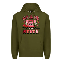 Army Green call me never Premium Hoodie - MaliasSmallBusiness