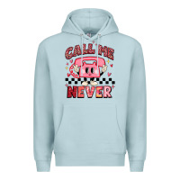 Blue Mist call me never Premium Hoodie - MaliasSmallBusiness