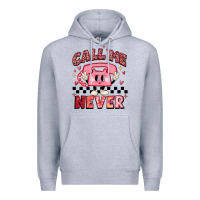 Heather Grey call me never Premium Hoodie - MaliasSmallBusiness