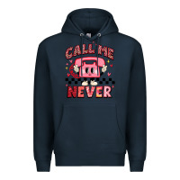 Navy call me never Premium Hoodie - MaliasSmallBusiness