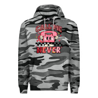 Slate Camo call me never Premium Hoodie - MaliasSmallBusiness