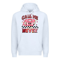White call me never Premium Hoodie - MaliasSmallBusiness