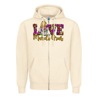 Sandshell love mardi gras gnome Zipper Hoodie - JahusDesignShop