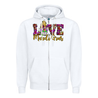 White love mardi gras gnome Zipper Hoodie - JahusDesignShop
