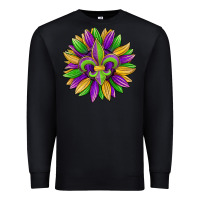 Black mardi gras carnival sunflower Premium Sweatshirt - Jasminsmagicworld