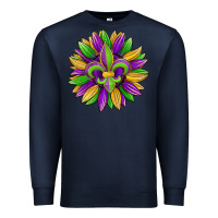 Navy mardi gras carnival sunflower Premium Sweatshirt - Jasminsmagicworld