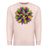 Pale Pink mardi gras carnival sunflower Premium Sweatshirt - Jasminsmagicworld