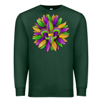 Sports Green mardi gras carnival sunflower Premium Sweatshirt - Jasminsmagicworld