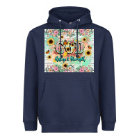 Navy god is my refugee and strength Heavyweight Hoodie - NancyCooperArtShop