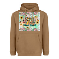 Toasted Coconut god is my refugee and strength Heavyweight Hoodie - NancyCooperArtShop