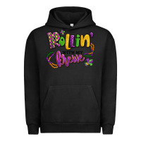 Pigment Black rollin' with my krewe mardi gras Urban Hoodie - LillyAllenDesigns