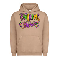 Pigment Burro rollin' with my krewe mardi gras Urban Hoodie - LillyAllenDesigns