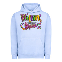 Pigment Grape Ice rollin' with my krewe mardi gras Urban Hoodie - LillyAllenDesigns